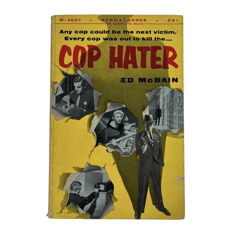 Cop Hater Ed McBain Perma Books Paperback 1st Printing 1956 Crime Pulp Novel